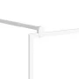 Mampara de ducha accesible vidrio ESG blanco 115x195 cm de , Paredes y mamparas de ducha - Ref: Foro24-151871, Precio: 162,18...