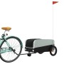 Remolque para bicicleta hierro negro y gris 30 kg de , Remolques para bicicletas - Ref: Foro24-94056, Precio: 84,13 €, Descue...