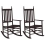 Mecedoras con asiento curvo 2 uds madera álamo maciza marrón de , Sillas de jardín - Ref: Foro24-3281587, Precio: 271,98 €, D...