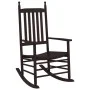 Mecedoras con asiento curvo 2 uds madera álamo maciza marrón de , Sillas de jardín - Ref: Foro24-3281587, Precio: 269,04 €, D...
