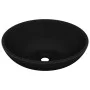Luxury oval matte black ceramic sink 40x33 cm by vidaXL, Sinks - Ref: Foro24-146931, Price: 72,59 €, Discount: %