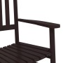 Mecedoras con asiento curvo 2 uds madera álamo maciza marrón de , Sillas de jardín - Ref: Foro24-3281587, Precio: 271,98 €, D...