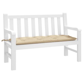Cojín de banco de jardín tela Oxford beige 120x50x7 cm de , Cojines para sillas y sofás - Ref: Foro24-361586, Precio: 37,45 €...