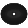 Luxury oval matte black ceramic sink 40x33 cm by vidaXL, Sinks - Ref: Foro24-146931, Price: 72,59 €, Discount: %