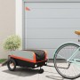 Remolque para bicicleta hierro negro y naranja 30 kg de , Remolques para bicicletas - Ref: Foro24-94054, Precio: 84,13 €, Des...
