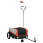 Remolque para bicicleta hierro negro y naranja 30 kg de , Remolques para bicicletas - Ref: Foro24-94054, Precio: 84,13 €, Des...