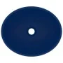 Matte dark blue ceramic oval luxury washbasin 40x33 cm by vidaXL, Sinks - Ref: Foro24-146924, Price: 56,16 €, Discount: %