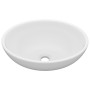 Lavabo de lujo ovalado cerámica blanco mate 40x33 cm de vidaXL, Lavabos - Ref: Foro24-146921, Precio: 90,41 €, Descuento: %
