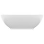 Lavabo de lujo ovalado cerámica blanco mate 40x33 cm de vidaXL, Lavabos - Ref: Foro24-146921, Precio: 90,41 €, Descuento: %