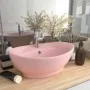 Luxurious sink with matte pink ceramic overflow 58.5x39 cm by vidaXL, Sinks - Ref: Foro24-146933, Price: 85,50 €, Discount: %