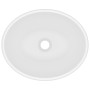 Lavabo de lujo ovalado cerámica blanco mate 40x33 cm de vidaXL, Lavabos - Ref: Foro24-146921, Precio: 90,41 €, Descuento: %