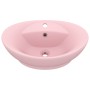 Lavabo lujoso con rebosadero cerámica rosa mate 58,5x39 cm de vidaXL, Lavabos - Ref: Foro24-146933, Precio: 92,69 €, Descuent...