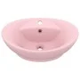 Luxurious sink with matte pink ceramic overflow 58.5x39 cm by vidaXL, Sinks - Ref: Foro24-146933, Price: 85,50 €, Discount: %