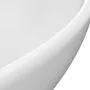 Matte white ceramic oval luxury washbasin 40x33 cm by vidaXL, Sinks - Ref: Foro24-146921, Price: 83,76 €, Discount: %