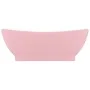 Luxurious sink with matte pink ceramic overflow 58.5x39 cm by vidaXL, Sinks - Ref: Foro24-146933, Price: 85,50 €, Discount: %