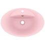 Lavabo lujoso con rebosadero cerámica rosa mate 58,5x39 cm de vidaXL, Lavabos - Ref: Foro24-146933, Precio: 92,69 €, Descuent...