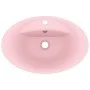 Luxurious sink with matte pink ceramic overflow 58.5x39 cm by vidaXL, Sinks - Ref: Foro24-146933, Price: 85,50 €, Discount: %