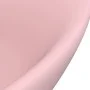 Luxurious sink with matte pink ceramic overflow 58.5x39 cm by vidaXL, Sinks - Ref: Foro24-146933, Price: 85,50 €, Discount: %