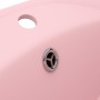 Lavabo lujoso con rebosadero cerámica rosa mate 58,5x39 cm de vidaXL, Lavabos - Ref: Foro24-146933, Precio: 92,69 €, Descuent...
