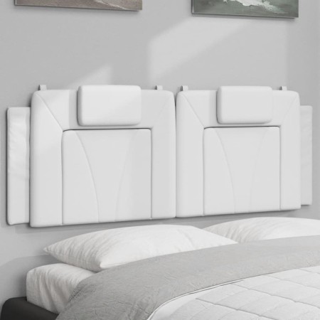 Cabecero de cama acolchado cuero sintético blanco 140 cm de , Cabeceros y pies de cama - Ref: Foro24-374791, Precio: 55,85 €,...