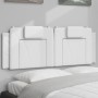 Cabecero de cama acolchado cuero sintético blanco 140 cm de , Cabeceros y pies de cama - Ref: Foro24-374791, Precio: 55,85 €,...