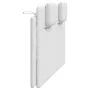 White synthetic leather padded bed headboard 140 cm by , Headboards and footboards - Ref: Foro24-374791, Price: 54,93 €, Disc...