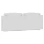 White synthetic leather padded bed headboard 140 cm by , Headboards and footboards - Ref: Foro24-374791, Price: 54,93 €, Disc...