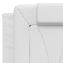 Cabecero de cama acolchado cuero sintético blanco 140 cm de , Cabeceros y pies de cama - Ref: Foro24-374791, Precio: 55,85 €,...