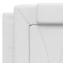 White synthetic leather padded bed headboard 140 cm by , Headboards and footboards - Ref: Foro24-374791, Price: 54,93 €, Disc...