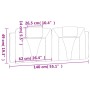 Cabecero de cama acolchado cuero sintético blanco 140 cm de , Cabeceros y pies de cama - Ref: Foro24-374791, Precio: 55,85 €,...