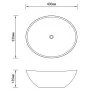 Luxury oval washbasin in light green matte ceramic, 40x33 cm. by vidaXL, Sinks - Ref: Foro24-146925, Price: 45,23 €, Discount: %