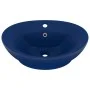 Luxurious sink with dark blue ceramic overflow 58.5x39cm by vidaXL, Sinks - Ref: Foro24-146935, Price: 103,78 €, Discount: %