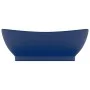 Luxurious sink with dark blue ceramic overflow 58.5x39cm by vidaXL, Sinks - Ref: Foro24-146935, Price: 103,78 €, Discount: %