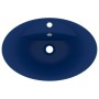 Lavabo lujoso con rebosadero cerámica azul oscuro 58,5x39cm de vidaXL, Lavabos - Ref: Foro24-146935, Precio: 105,71 €, Descue...