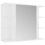 Armario de espejo de baño madera contrachapada 80x20,5x64 cm de vidaXL, Tocadores de baño - Ref: Foro24-802606, Precio: 70,30...