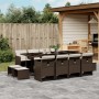 Set muebles de jardín 13 pzas y cojines ratán sintético marrón de , Conjuntos de jardín - Ref: Foro24-3277748, Precio: 791,15...