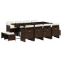 Set muebles de jardín 13 pzas y cojines ratán sintético marrón de , Conjuntos de jardín - Ref: Foro24-3277748, Precio: 791,15...