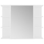 Armario de espejo de baño madera contrachapada 80x20,5x64 cm de vidaXL, Tocadores de baño - Ref: Foro24-802606, Precio: 70,30...