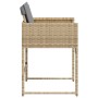 Sillones jardín con cojines 4 uds ratán sintético beige mezcla de , Sillas de jardín - Ref: Foro24-4007481, Precio: 123,90 €,...