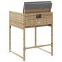 Sillones jardín con cojines 4 uds ratán sintético beige mezcla de , Sillas de jardín - Ref: Foro24-4007481, Precio: 123,90 €,...