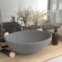 Lavabo de lujo ovalado cerámica gris claro mate 40x33 cm de vidaXL, Lavabos - Ref: Foro24-146927, Precio: 61,99 €, Descuento: %