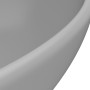 Lavabo de lujo ovalado cerámica gris claro mate 40x33 cm de vidaXL, Lavabos - Ref: Foro24-146927, Precio: 63,07 €, Descuento: %
