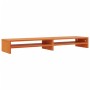 Soporte de monitor madera maciza pino marrón cera 100x24x13 cm de , Muebles TV - Ref: Foro24-847163, Precio: 34,17 €, Descuen...