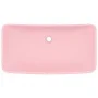 Lavabo de lujo rectangular de cerámica rosa mate 71x38 cm de vidaXL, Lavabos - Ref: Foro24-146955, Precio: 63,89 €, Descuento: %