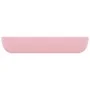 Lavabo de lujo rectangular de cerámica rosa mate 71x38 cm de vidaXL, Lavabos - Ref: Foro24-146955, Precio: 63,89 €, Descuento: %
