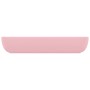 Lavabo de lujo rectangular de cerámica rosa mate 71x38 cm de vidaXL, Lavabos - Ref: Foro24-146955, Precio: 64,47 €, Descuento: %