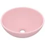Luxuriöses rundes mattrosa Keramikwaschbecken 32,5 x 14 cm von vidaXL, Sinkt - Ref: Foro24-146966, Preis: 71,91 €, Rabatt: %