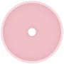 Lavabo de lujo redondo cerámica rosa mate 32,5x14 cm de vidaXL, Lavabos - Ref: Foro24-146966, Precio: 71,91 €, Descuento: %