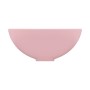 Lavabo de lujo redondo cerámica rosa mate 32,5x14 cm de vidaXL, Lavabos - Ref: Foro24-146966, Precio: 73,24 €, Descuento: %