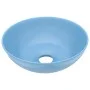 Hellblaues rundes Waschbecken aus Keramik von vidaXL, Sinkt - Ref: Foro24-146978, Preis: 50,35 €, Rabatt: %